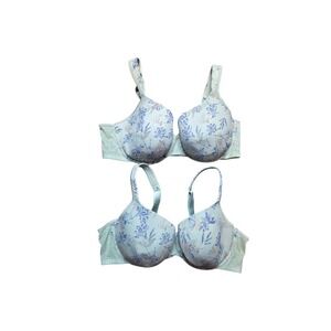 2 Voglio Daniela 42D Floral Underwire Bras Made Canada Full Coverage Plus Size